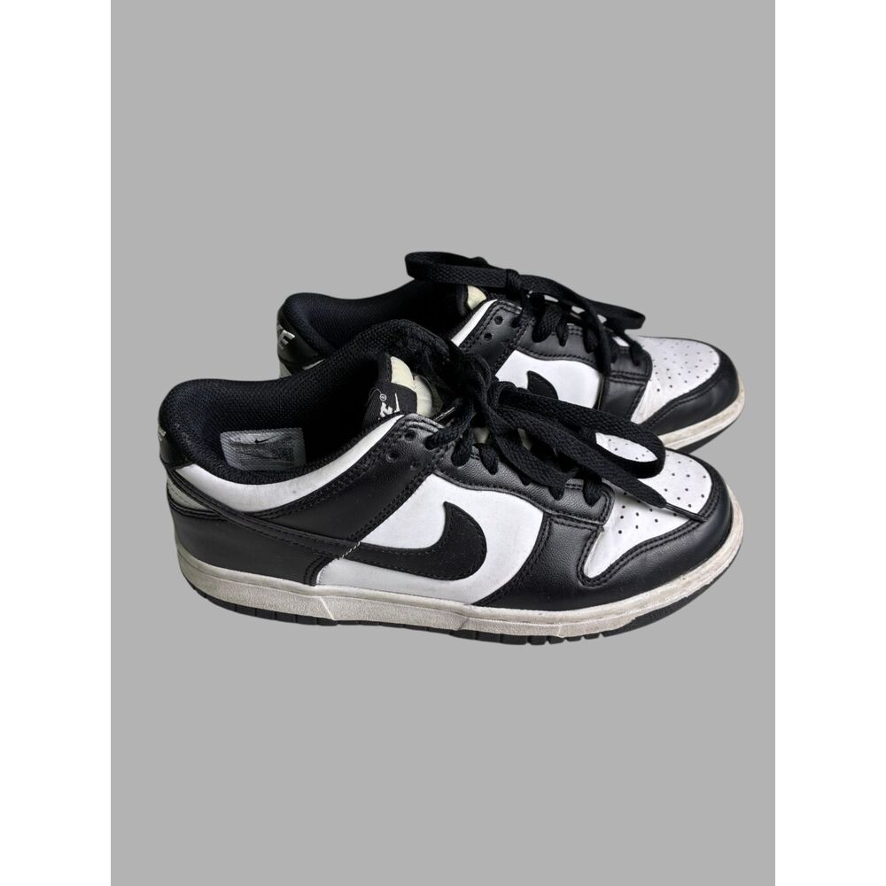 Nike Dunk Low Retro White Black Panda Sneakers Youth Size 6Y CW1590-100